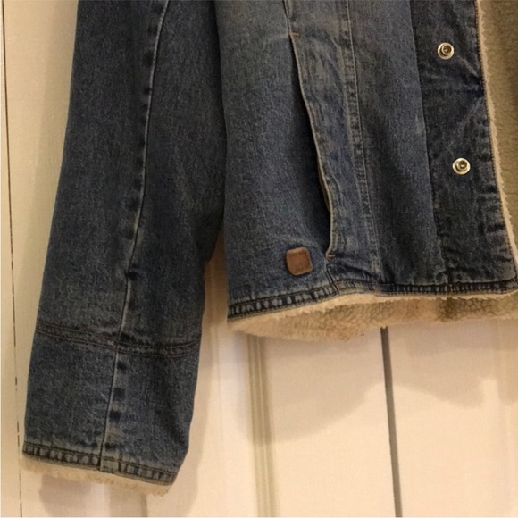 Denim Shearling Jacket - Picture 6 of 9